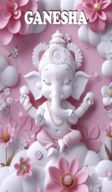 [LINE着せ替え] Cute Ganesha: win the lottery, rich(JP)の画像1