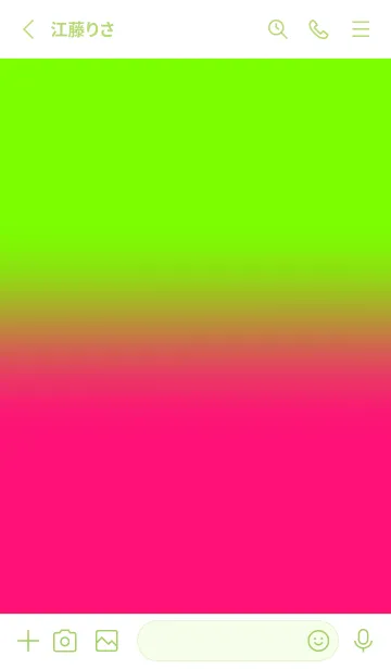 [LINE着せ替え] Neon Green & Neon Pink V7 (JP)の画像2
