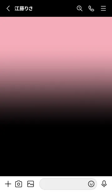 [LINE着せ替え] Black & Pastel Pink Theme V.7 (JP)の画像2