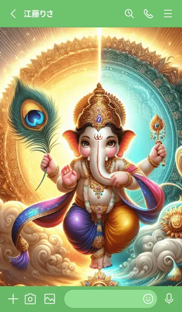 [LINE着せ替え] Ganesha : Wealth & Money Flow (JP)の画像2
