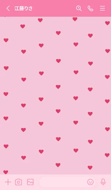 [LINE着せ替え] pattern_heart candypinkの画像2