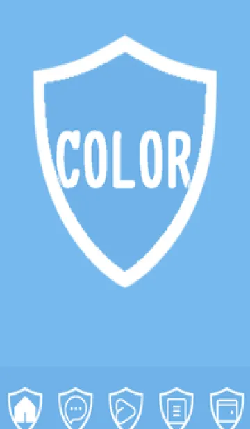 [LINE着せ替え] blue color Y51の画像1