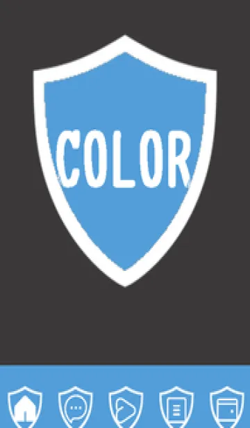 [LINE着せ替え] blue color Y55の画像1