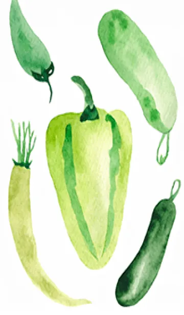 [LINE着せ替え] 【シンプル】お野菜の着せかえ#131の画像1