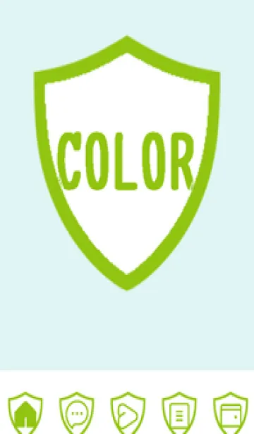 [LINE着せ替え] green color Y109の画像1