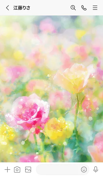 [LINE着せ替え] 薔薇(バラ)の花の着せかえ(R3347)の画像2