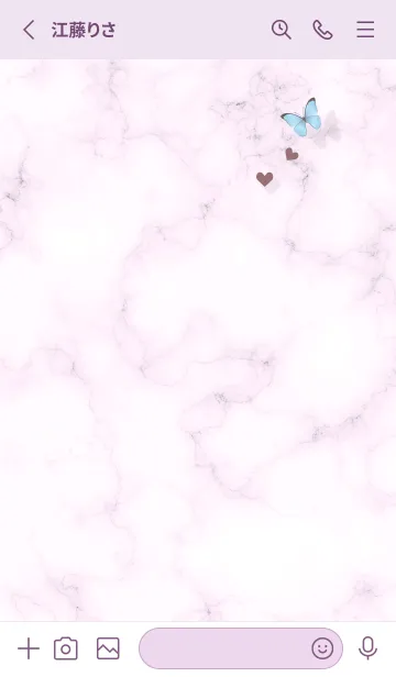 [LINE着せ替え] pinkpurple 花と蝶11_1の画像2