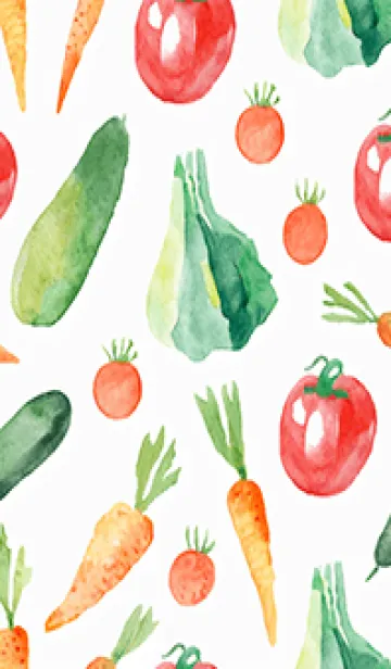 [LINE着せ替え] 【シンプル】お野菜の着せかえ#137の画像1