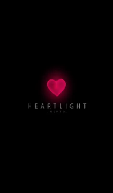 [LINE着せ替え] BLACK - HEART LIGHT 8の画像1