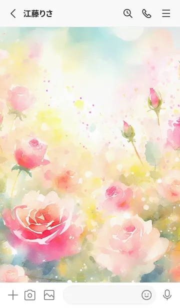 [LINE着せ替え] 薔薇(バラ)の花の着せかえ(R3351)の画像2