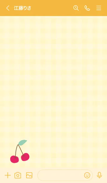 [LINE着せ替え] シンプル さくらんぼ18の画像2