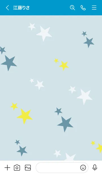 [LINE着せ替え] 3色の星5の画像2