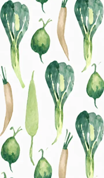 [LINE着せ替え] 【シンプル】お野菜の着せかえ#139の画像1