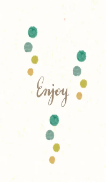 [LINE着せ替え] 丸 水彩 くすみカラー5の画像1