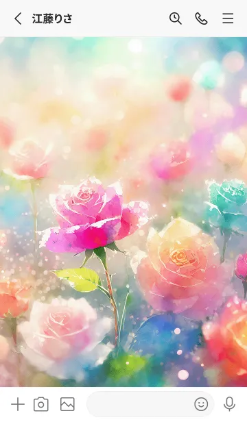 [LINE着せ替え] 薔薇(バラ)の花の着せかえ(R3357)の画像2