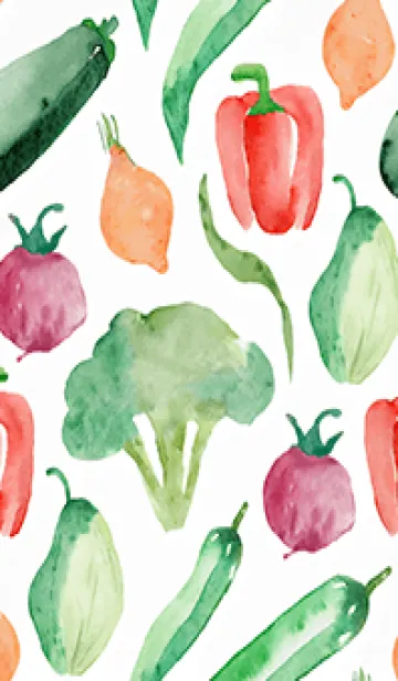 [LINE着せ替え] 【シンプル】お野菜の着せかえ#141の画像1