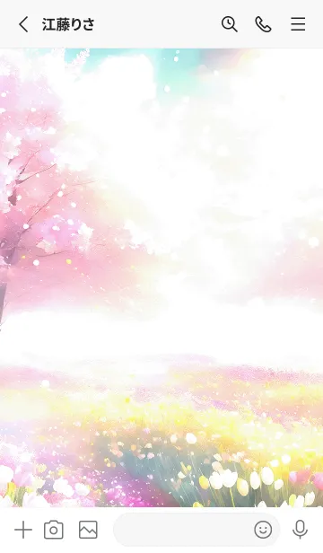 [LINE着せ替え] 優美な春の風景の着せかえ(Spring-73)の画像2