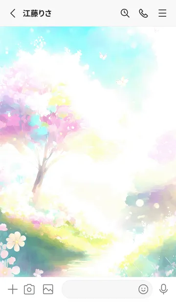 [LINE着せ替え] 優美な春の風景の着せかえ(Spring-74)の画像2