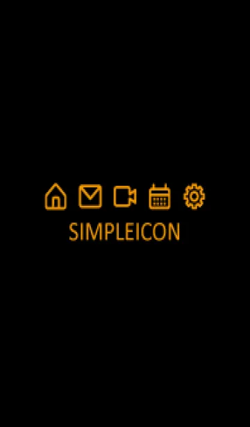 [LINE着せ替え] SIMPLE ICON -BLACK99の画像1