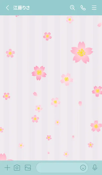 [LINE着せ替え] 桜舞う季節14の画像2