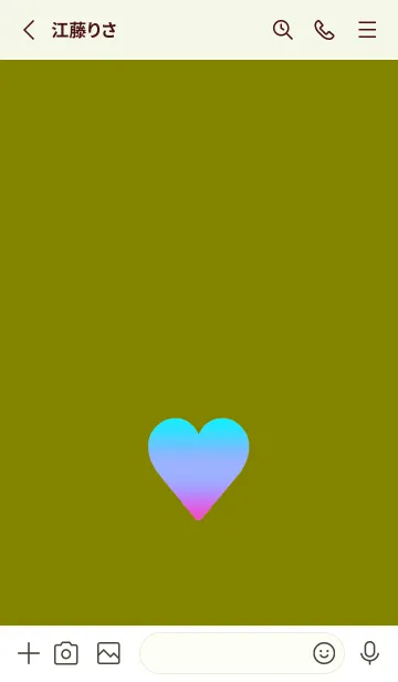 [LINE着せ替え] グラデーション ハート 100の画像2