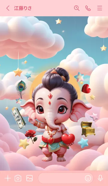 [LINE着せ替え] Ganesha : Rich & Rich Theme (JP)の画像2