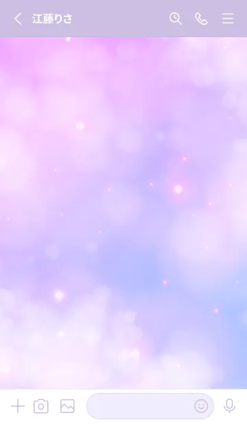 [LINE着せ替え] Cloud Purple Sky-STAR 5の画像2