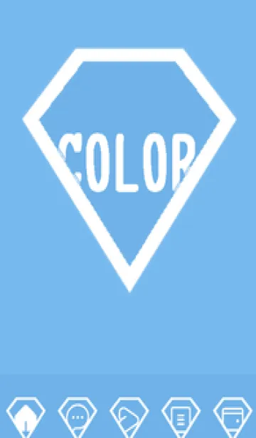 [LINE着せ替え] blue color Z51の画像1