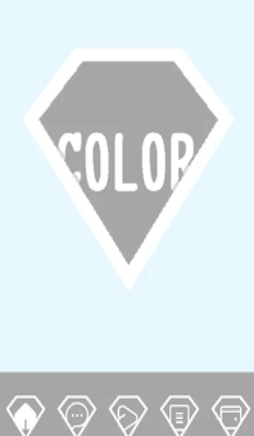 [LINE着せ替え] blue color Z54の画像1