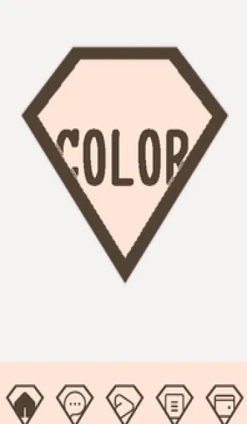 [LINE着せ替え] brown color Z53の画像1