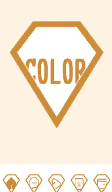 [LINE着せ替え] brown color Z54の画像1