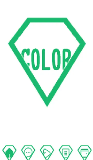 [LINE着せ替え] green color Z102の画像1