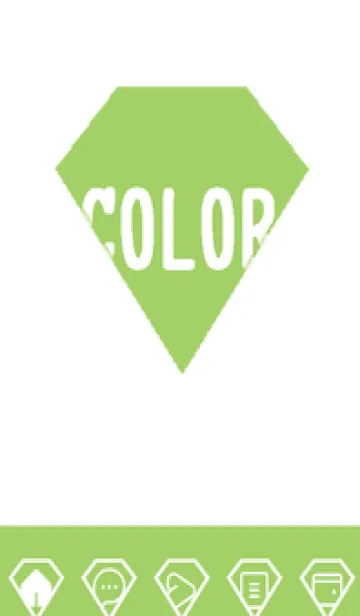 [LINE着せ替え] green color Z104の画像1