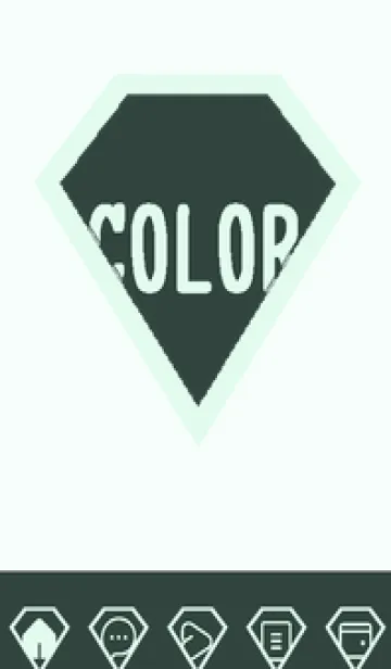 [LINE着せ替え] green color Z105の画像1