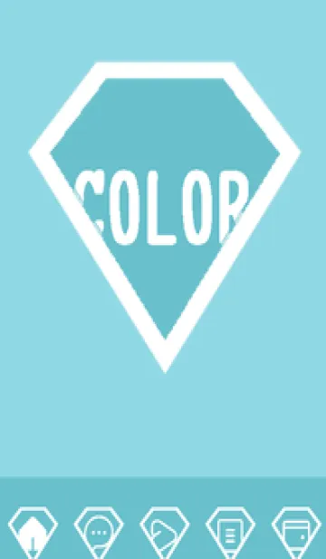 [LINE着せ替え] green color Z106の画像1