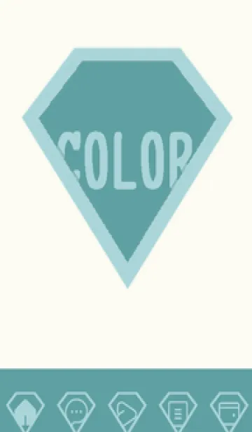 [LINE着せ替え] green color Z107の画像1