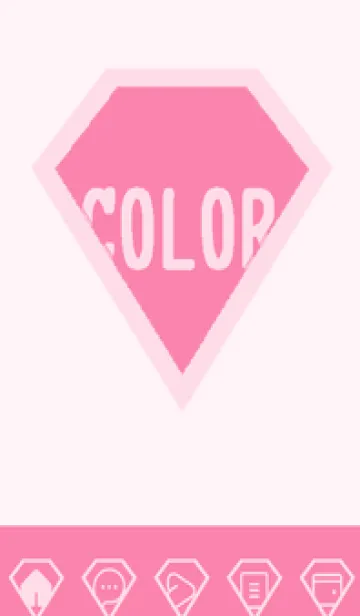 [LINE着せ替え] pink color Z51の画像1