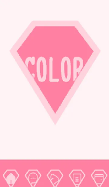 [LINE着せ替え] pink color Z53の画像1