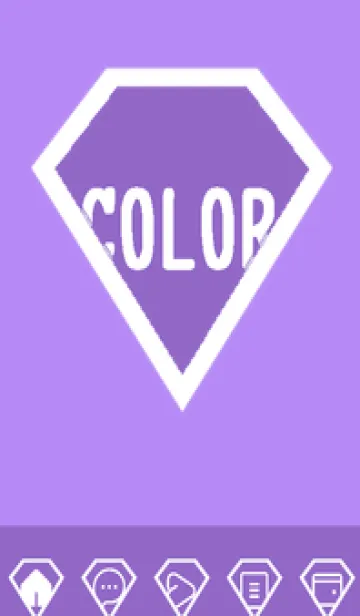 [LINE着せ替え] purple color Z51の画像1