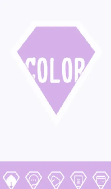 [LINE着せ替え] purple color Z52の画像1