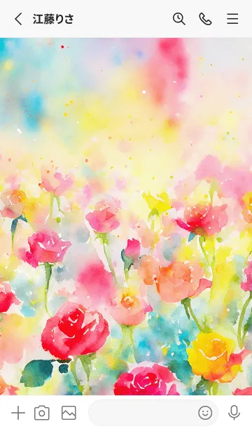 [LINE着せ替え] 薔薇(バラ)の花の着せかえ(R3367)の画像2