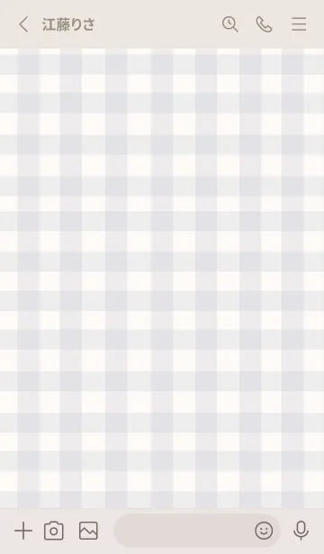 [LINE着せ替え] SIMPLE HEART :check ivoryblueの画像2