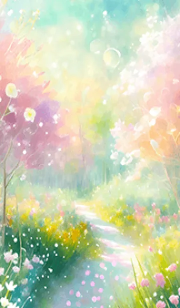 [LINE着せ替え] 優美な春の風景の着せかえ(Spring-79)の画像1