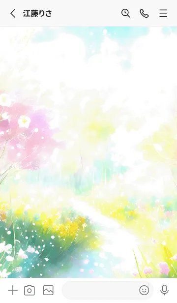 [LINE着せ替え] 優美な春の風景の着せかえ(Spring-79)の画像2