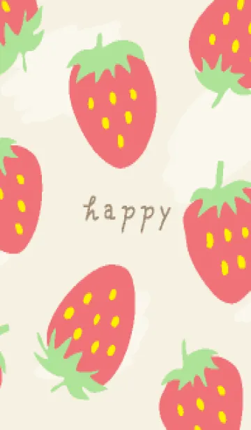 [LINE着せ替え] イチゴ 可愛い ランダム18の画像1