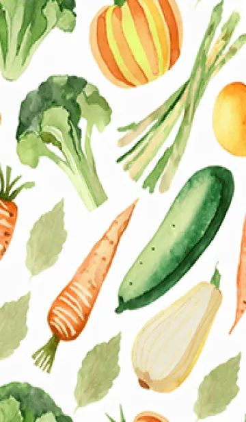 [LINE着せ替え] 【シンプル】お野菜の着せかえ#160の画像1