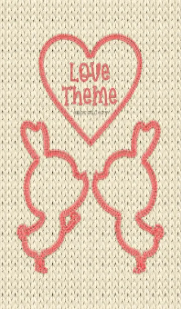 [LINE着せ替え] Love Theme Embroidery 98の画像1
