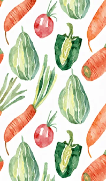 [LINE着せ替え] 【シンプル】お野菜の着せかえ#165の画像1