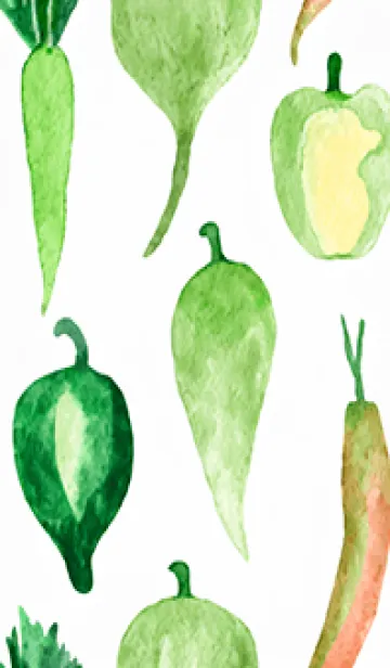 [LINE着せ替え] 【シンプル】お野菜の着せかえ#168の画像1
