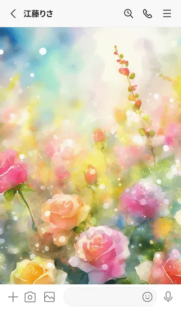 [LINE着せ替え] 薔薇(バラ)の花の着せかえ(R3379)の画像2